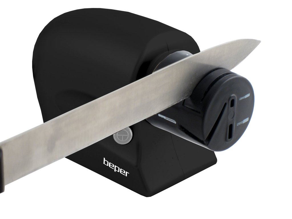 Brentwood TS-1001 - Afilador de cuchillos eléctrico de 2 etapas, 9.80  pulgadas x 7.20 pulgadas x 4.80 pulgadas