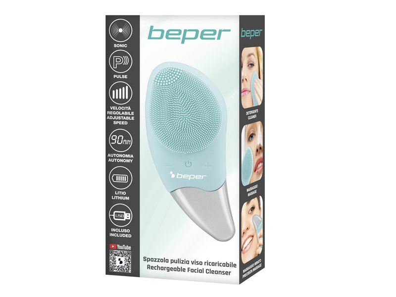 Spazzola pulizia viso ricaricabile - Beper